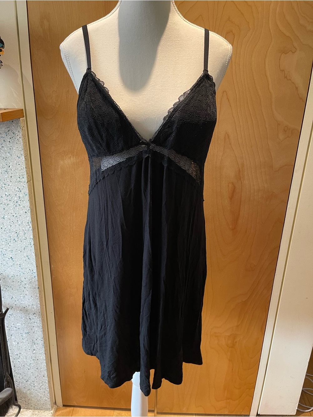 Stars AboveBlack Lace-Trim Slip Chemise